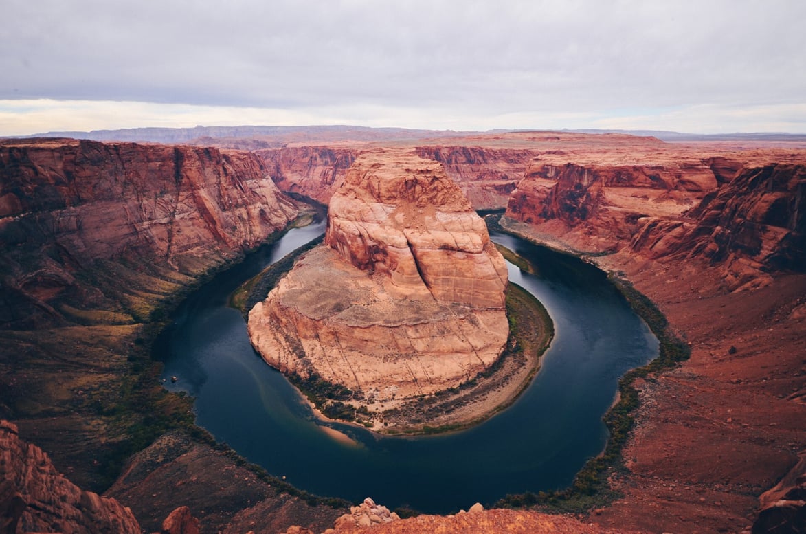 u shaped lake