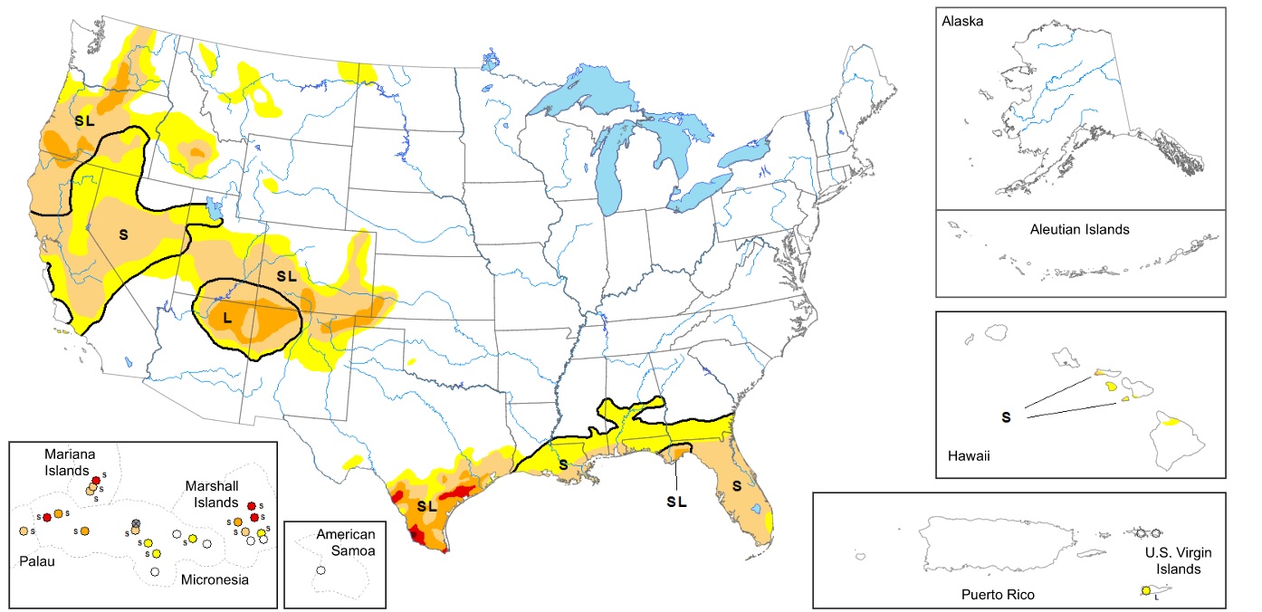 U.S. drought Map