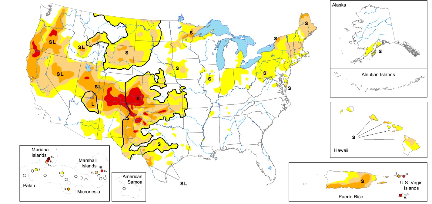 U.S. drought Map