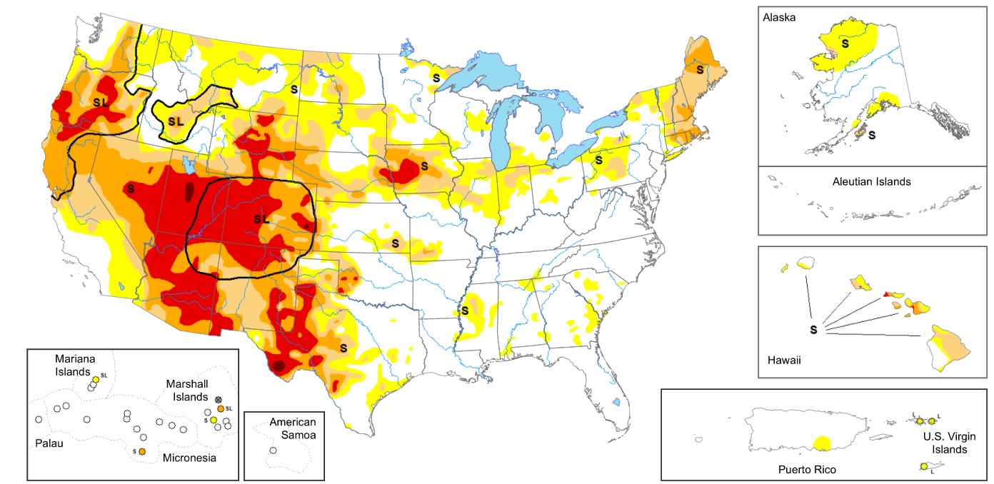 U.S. drought Map